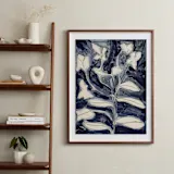Petals on Indigo (30" x 40")